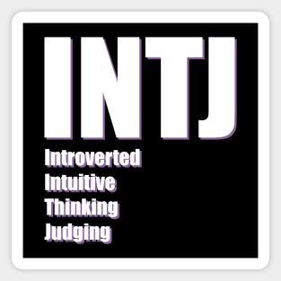 INTJ The Architect MBTI types 1B Myers Briggs personality Magnet